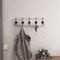 HBCY Creations Rustic Coat Rack with Hooks -Wall Mount Coat Rack - Solid Pine Wood Entryway Hanger - Farmhouse Coat Rack for Kitchen, Bedroom